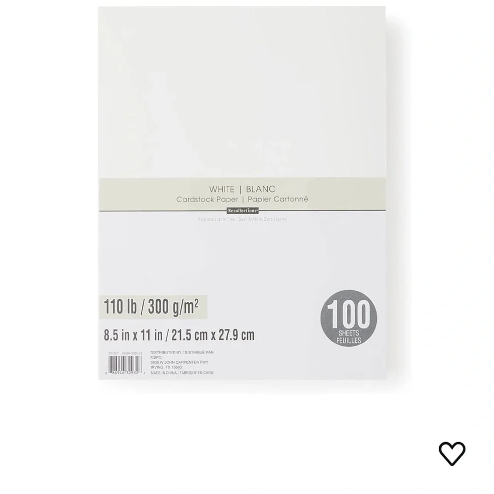 Recollections | Cardstock Paper | 8.5” x 11” Cards rock Paper
